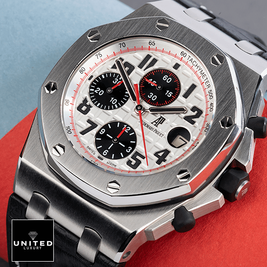 Audemars Piguet 26170ST.OO_.D101CR.02 White Dial Steel  red second hand