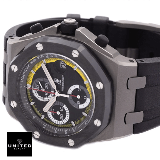 Audemars Piguet Royal Oak Black Dial Steel Case  side view
