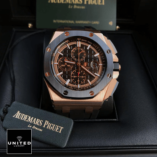 Audemars Piguet Royal Oak Black Dial  in the audemars box