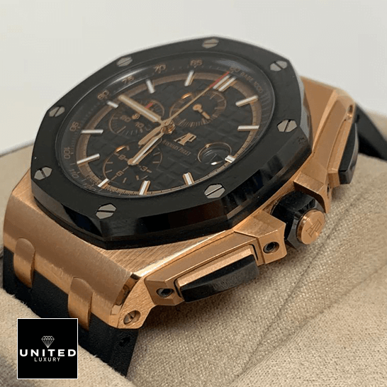 Audemars Piguet Royal Oak Black Bezel  in the box