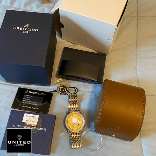 Breitling Navitimer AB0127211B1A1  next to warranty card