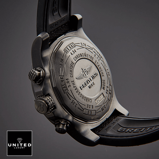 Breitling Super Avenger M133711ABF30 Black Steel Case  upside view