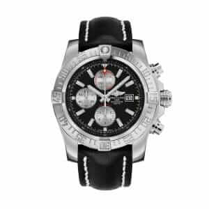 breitling-super-avenger-black-leather-stell-watch