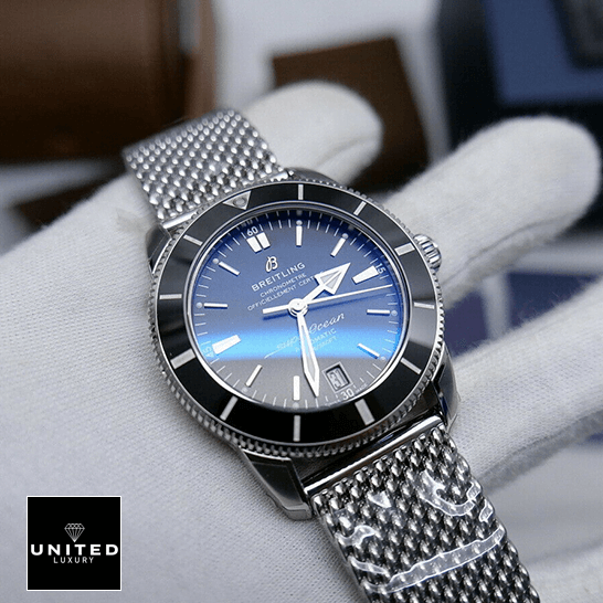 Breitling Superocean Heritage AB2010121B1A1 Black Dial  on the hand