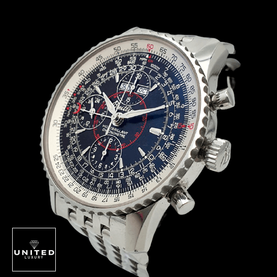 breitling montbrillant datora black dial A2133012 B571 right front