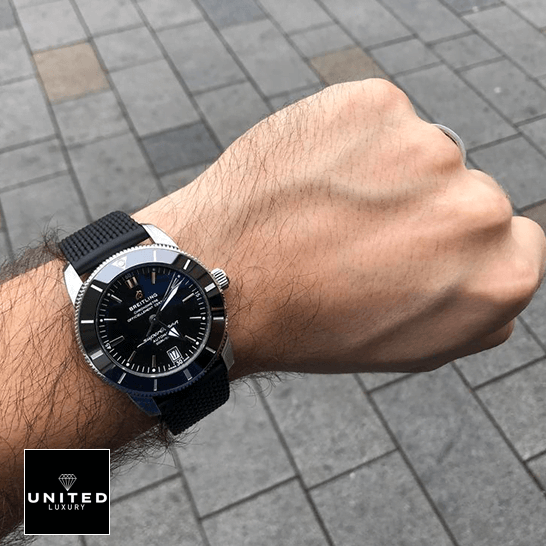 Superocean Heritage B20 Automatic 42 4 Breitling Superocean Heritage Automatic on the man wrist