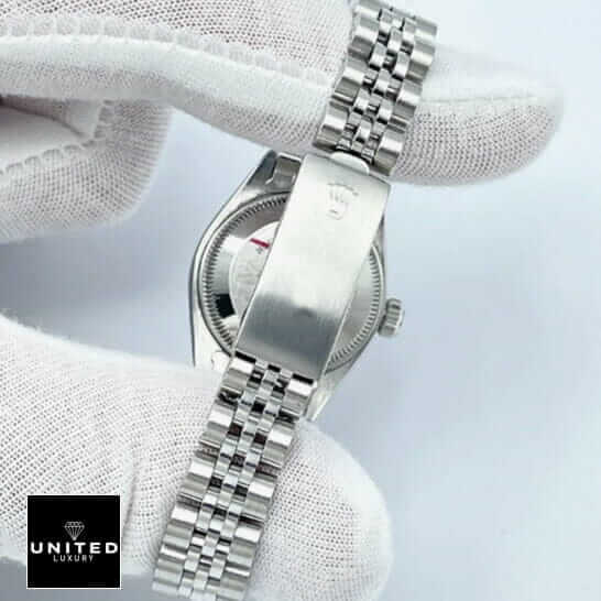 Rolex Stainless Steel Jubilee Bracelet & Clasp  on the hand