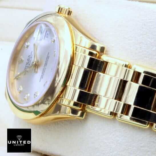 Rolex Datejust Gold Diamond Dial  in the rolex box