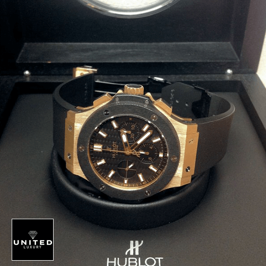 Hublot Geneve BigBang 1 Hublot Big Bang 301.PM_.1780.RX Gold Case in the box side view