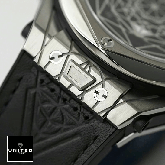 Hublot Big Bang Sang Blue 415.NX_.1112.VR  black rubber bracelet