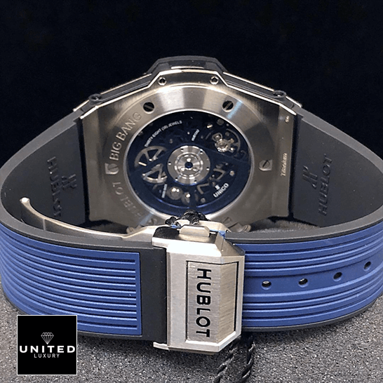 Hublot Big Bang Unico Blue Steel Case Clasp  upside view