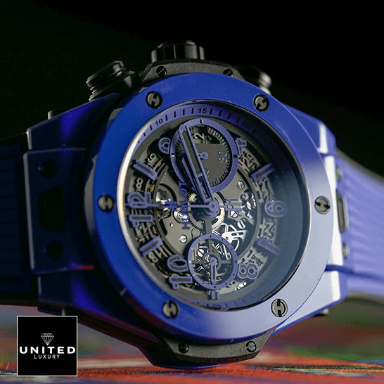 Hublot Big Bang Unico Blue Magic 411.ESU  side view