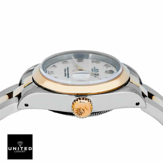 Ladies Datejust 26MM 1 Rolex Datejust Automatic Lady Yellow Gold 179163 Oyster crown / push button