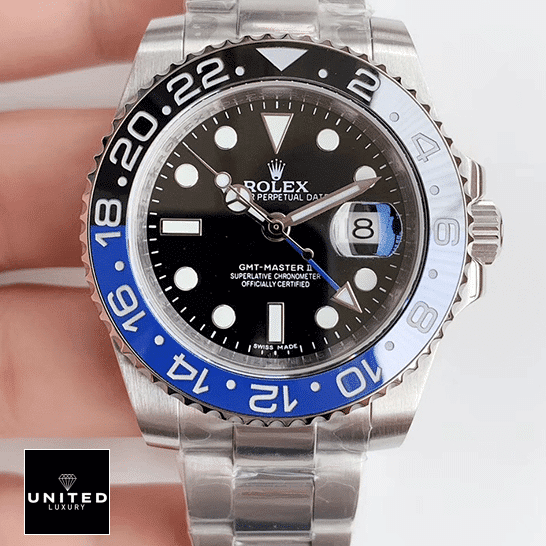 Rolex GMT-Master II Black Dial 116710BLNR Oyster  black with stick and dot hour markers