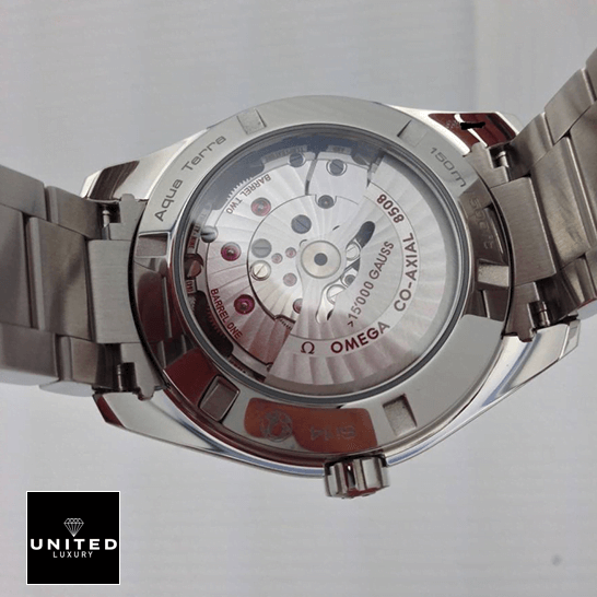 Omega Co Axıal Aqua Terra Stainless Steel Case  upside view