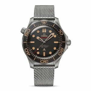 omega-bond-brown-dial-steel-watch