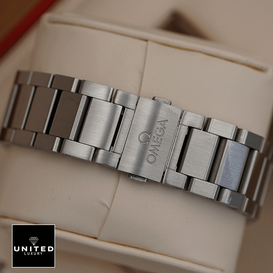 Omega Stainless Steel Braceelt  in the box upside view