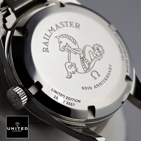 Omega Seamaster 220.10.38.20.01.002 Stainless Steel Case  upside view