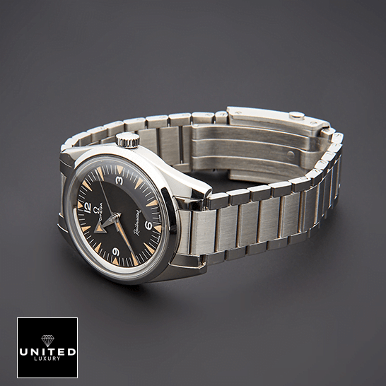 Omega Seamaster 220.10.38.20.01.002 Black Dial  stainless steel bracelet