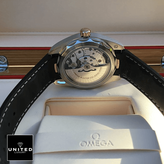 Omega Seamaster 220.22.41.21.02.001 Black Leather Bracelet  in the box