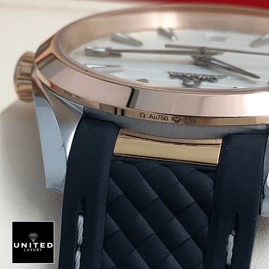 Omega Seamaster White Dial  rubber black bracelet