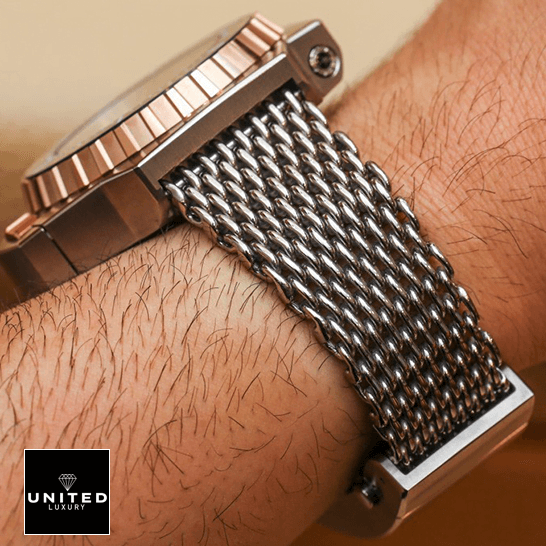 Omega Seamaster Steel Bracelet  on the wrist