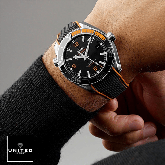 Omega Seamaster 215.32.44.21.01.001 Black Dial  on the wrist