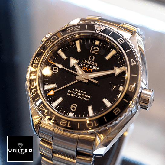 Omega Seamaster 232.30.44.22.01.001 Planet Ocean Black Dial  crwon / push button