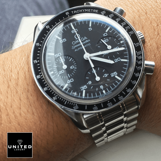 Omega Speedmaster 3510.50 Black Dial  on the wrist