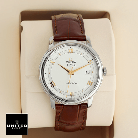 Omega De Ville 424_13_40_20_02_002 White Dial  in the box