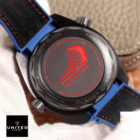 Omega Seamaster Planet Ocean Black Case  upside view