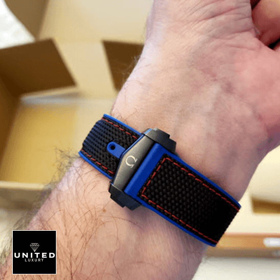 Omega 215.92.46.22.01.004 Seamaster Black Rubber  on the wrist