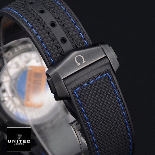 Omega 215_92_46_22_01_002 Black Bracelet  black background