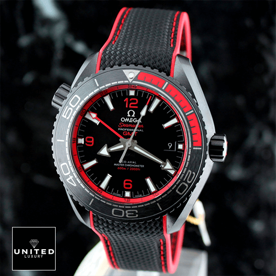 Omega Seamaster Planet Ocean Ceramic Black Dial  front view