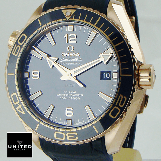 Omega Seamaster Blue Dial Planet Ocean  crown / push button