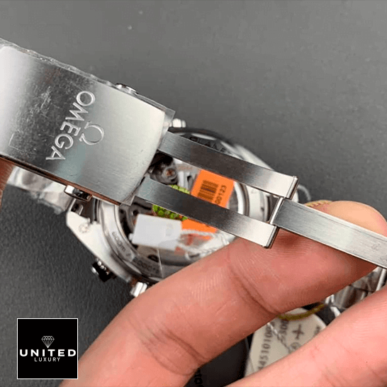 Omega Seamaster Planet Ocean Stainless Steel Clasp  opened clasp