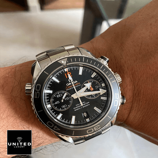 Omega Seamaster Planet Ocean Steel 232_30_46_51_01_001  on the wrist