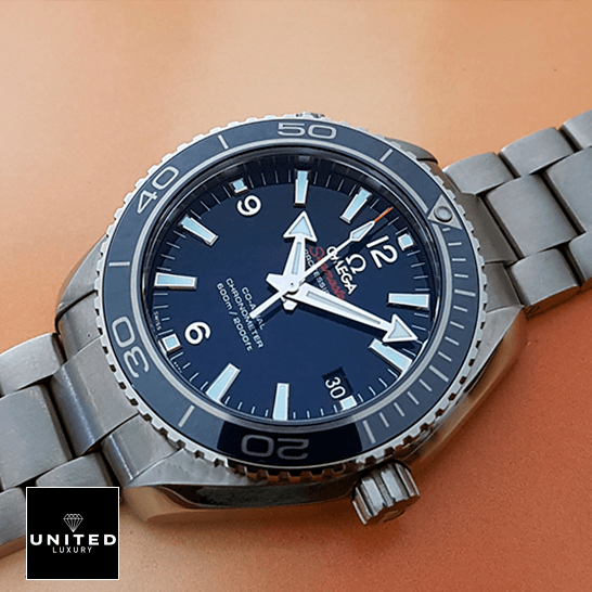 Omega Seamaster 232_90_42_21_03_001 Blue Dial Steel  rose background