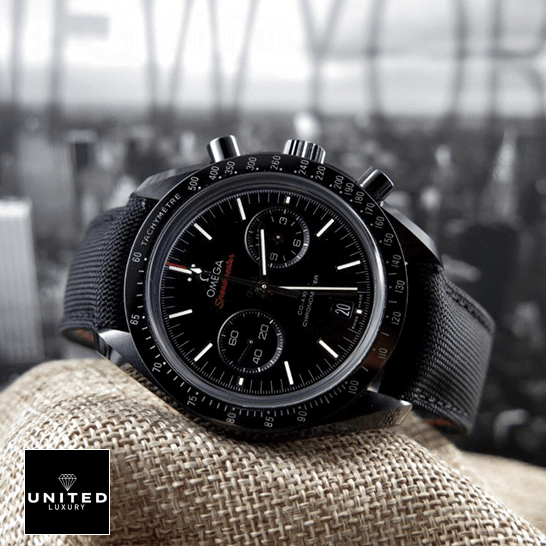 Omega Speedmaster Black Dial Rubber Black Bracelet 