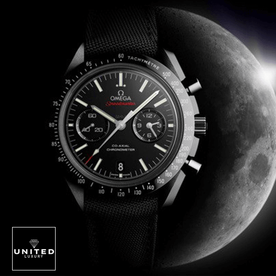 Omega Speedmaster Dark Side Of The Moon 311.92.44.51.01.003  moon background