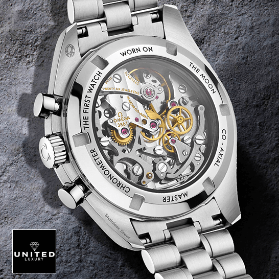 Omega Speedmaster Moonwatch Apollo Steel  upside view