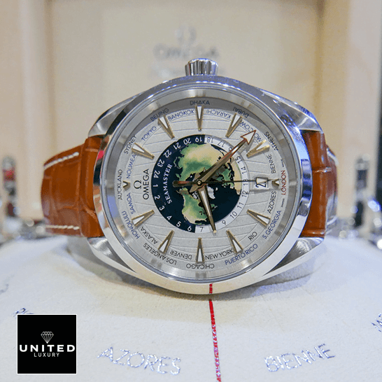 Omega Seamaster 220.93.43.22.99.001 Leather Bracelet  in the omega box