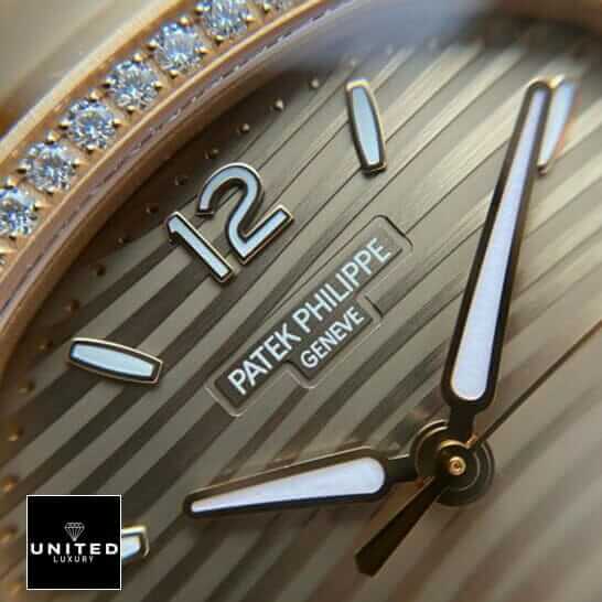 Patek Philippe 7118-1200r-010 Geneve Gold Dial Diamond Bezel 