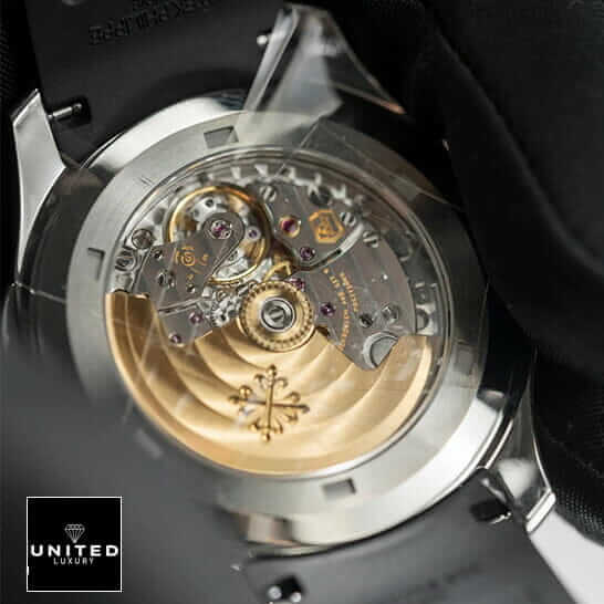 Patek Philippe Dual Time Stainless Steel Mechanism  upside view