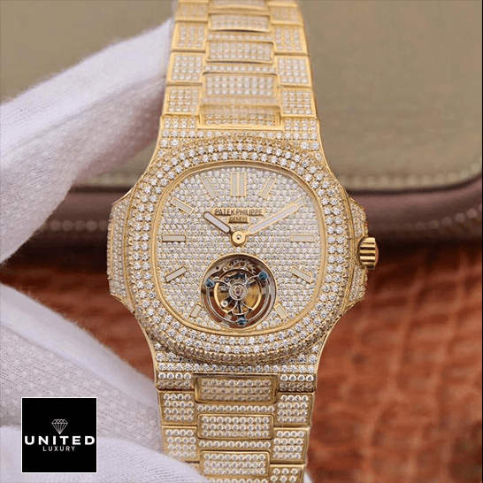 Patek Philippe 5711 Tourbillion Diamond Dial  fornt view