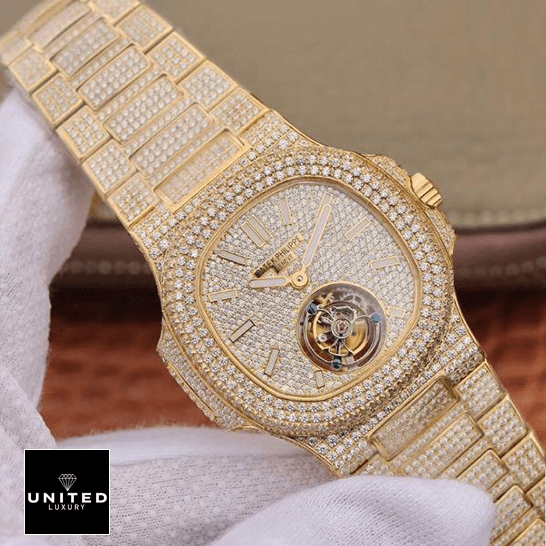 Patek Philippe Tourbillion Diamond Dial  on the hand