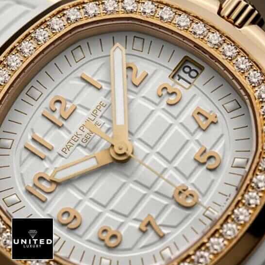 Patek Philippe Diamond Bezel White Dial  close front view