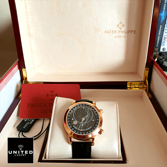 Patek Philippe Celestial Rose Gold Black Dial  in the box