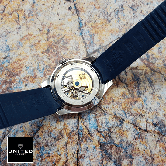 Patek Philippe Blue Rubber Bracelet  upside view
