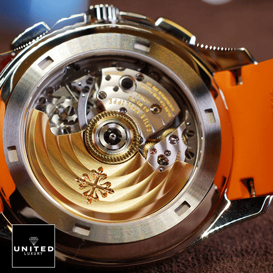 Patek Philippe Aquanaut Orange 5968A-001 Steel upside view